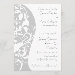 Erwägung "Französisch Horn" Einladung