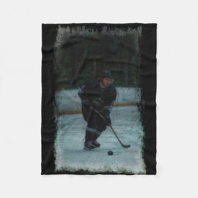 Erwärmung des Eishockey-Spielers Fleecedecke (Vorderseite)