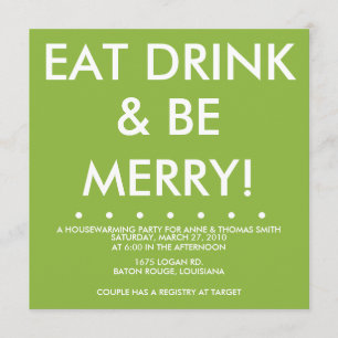 Erwärmung Einladung