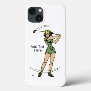 Erwärmung für Golf Lady Golfer Case-Mate iPhone Hülle