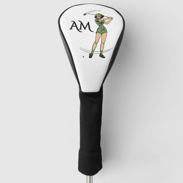 Erwärmung für Golf Lady Golfer Monogram Headcover (Vorderseite)