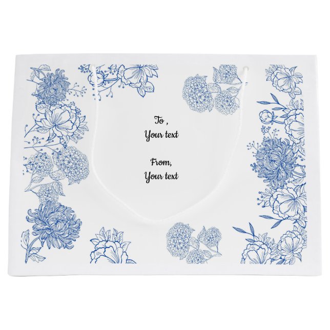 Erwärmung-Geschenksack individuell anpassbar Große Geschenktüte (Vorderseite)