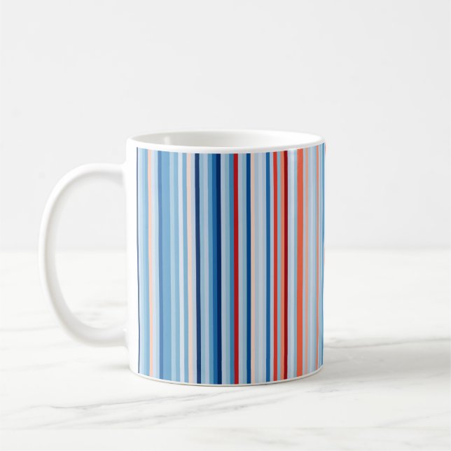 Erwärmung Stripes 1901-2020 — Vereinigte Staaten Kaffeetasse (Links)