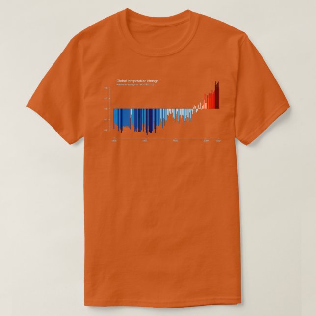 Erwärmung Stripes Art T-Shirt (Design vorne)