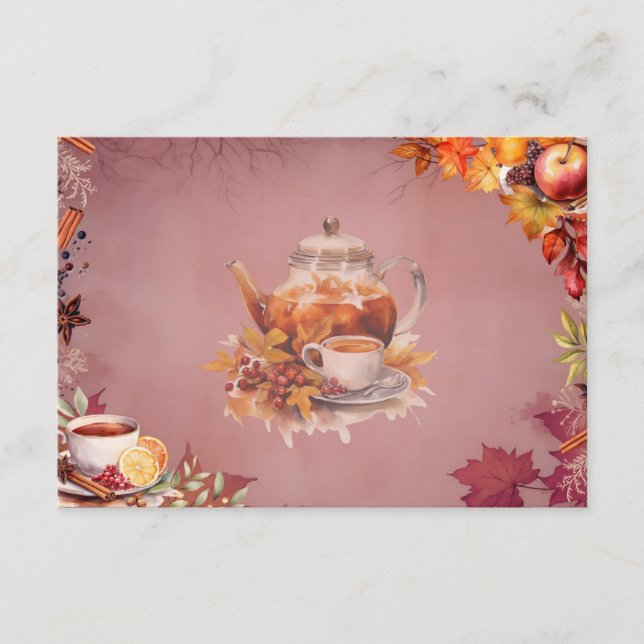 Erwärmung Wassail Blank Recipe Card Begleitkarte (Vorderseite)