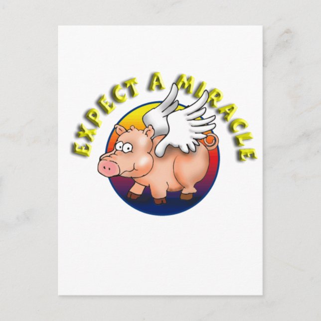Erwarte ein Wunder - OM Anerkennung Postkarte (Vorderseite)