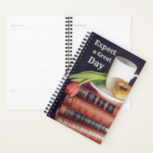 "Erwarte einen großen Tag" Coffee Personal Journal Planer