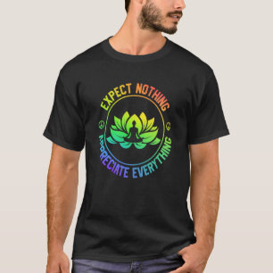 Erwarte Nichts Schätze Alles Yoga Vintage T-Shirt