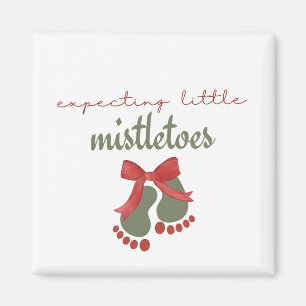 Erwarten ein Weihnachten mit ein bisschen Mistelzw Magnet