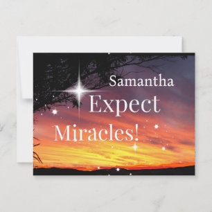 Erwarten Sie, dass Miracles Sparkle Sunset bald ei Postkarte