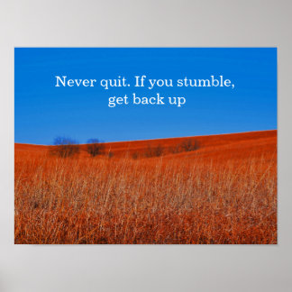 Erwarten Sie Erholung Motivierend Poster