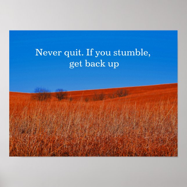 Erwarten Sie Erholung Motivierend Poster (Vorne)