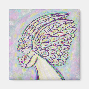 Erwarten Sie Gutes Guardian Angel Art Magnete
