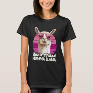 Erwartende Mutter Sie ist eine schlechte Momma Lam T-Shirt
