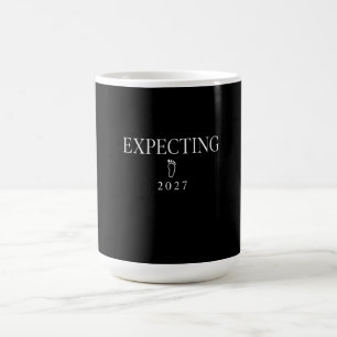 Erwartet 2027 Baby-Ankündigungsdesign Kaffeetasse