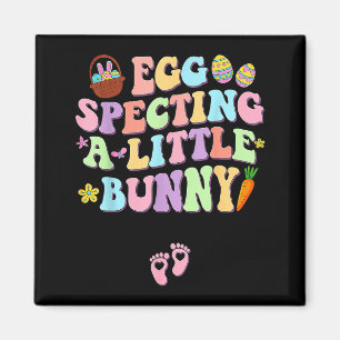 Erwartet ein kleines Häschen Osterschwangerschaft Magnet