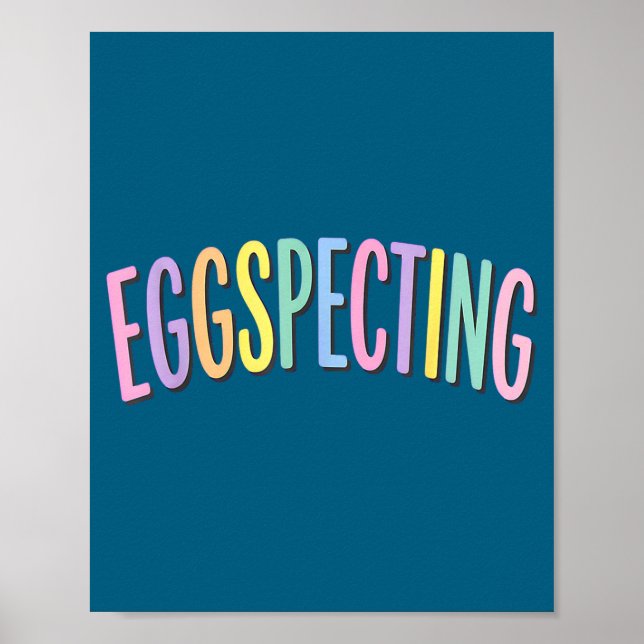 Erwartet Ostern werdende Eltern Schwangerschaft Poster (Vorne)