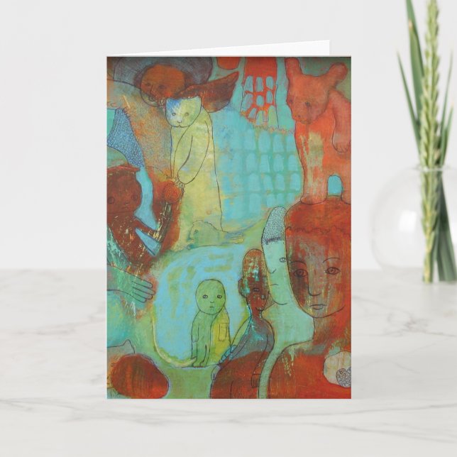 Erwartete Grußkarte für Klassen Karte (Vorderseite)