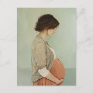 Erwartete Mama Postkarte