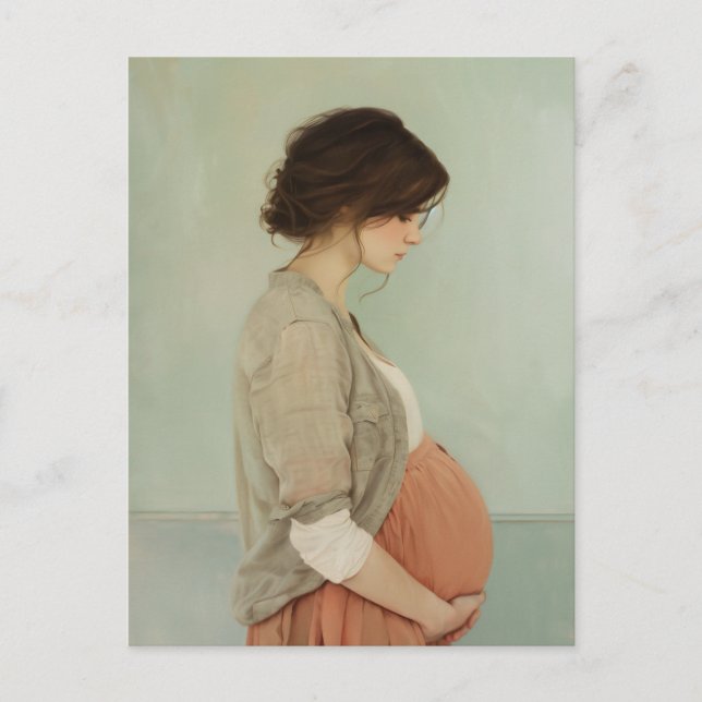 Erwartete Mama Postkarte (Vorderseite)