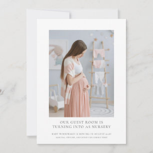 Erwartete Schwangerschaft des Fotos Ankündigung