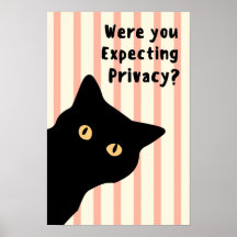 Erwarteten Sie Privatsphäre Lustige Katze Badezimm