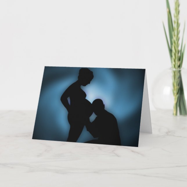 erwartetes Baby Ankündigung (Vorderseite)