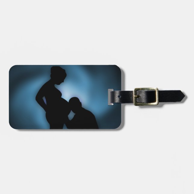 erwartetes Baby Gepäckanhänger (Vorderseite horizontal)