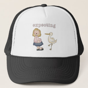 erwartetes Baby - Storchhemden und Geschenke Truckerkappe