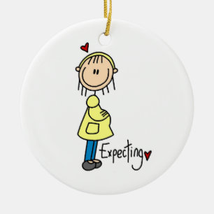 Erwartung der Baby-T - Shirts und der Geschenke Keramik Ornament