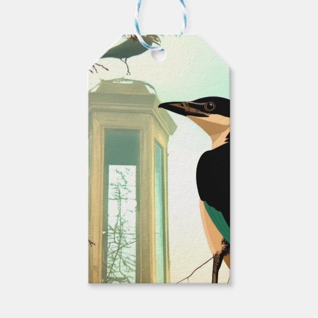 Erwartung der nächsten wunderbaren Momente. Geschenkanhänger (Vorderseite)