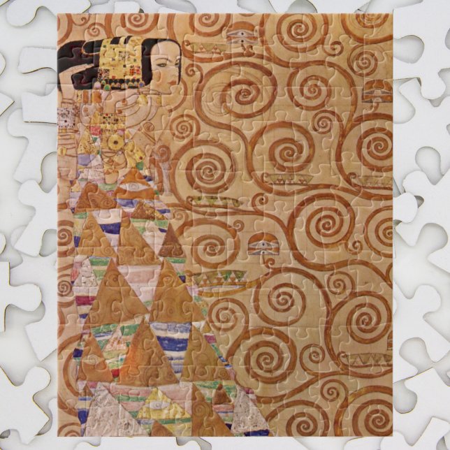 Erwartung durch Klimt Vintage Viktorianische Jugen Puzzle (Von Creator hochgeladen)