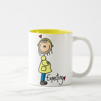 Erwartung einer Baby-Tasse Zweifarbige Tasse