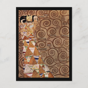 Erwartung einer schönen Frau Postkarte