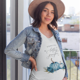 Erwartung eines kleinen Kürbiskinderjungen T-Shirt