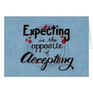 Erwartung gegen das Annehmen