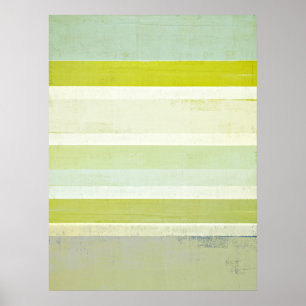 "Erwartung" Graue und braune Abstrakte Kunst Poster