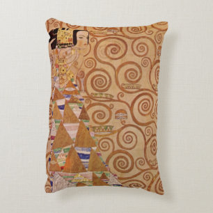 Erwartung von Klimt Vintage Victorian Art Nouveau Dekokissen