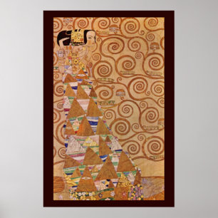 Erwartung von Klimt Vintage Victorian Art Nouveau Poster