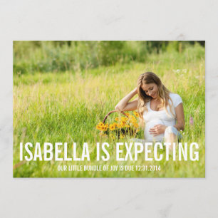 Erwartung von Schwangerschafts-Mitteilung Ankündigung