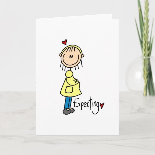 Erwartung von T - Shirt und Geschenken für Kinder Ankündigung (Vorderseite)