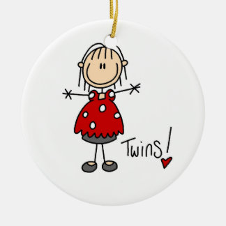Erwartung von T - Shirt und Geschenken mit zwei Ge Keramikornament