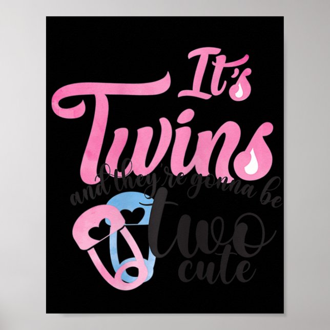 Erwartung von zwei Babys Mama I zwei Niedliche Seg Poster (Vorne)