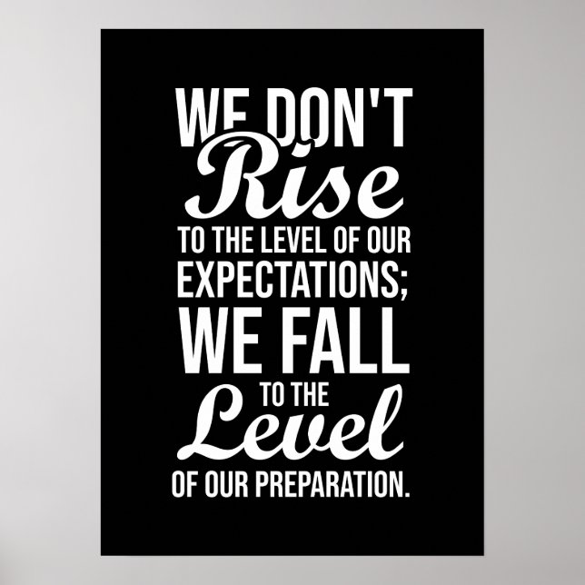 Erwartung/Vorbereitung - Fitness, Husteln, Erfolg Poster (Vorne)