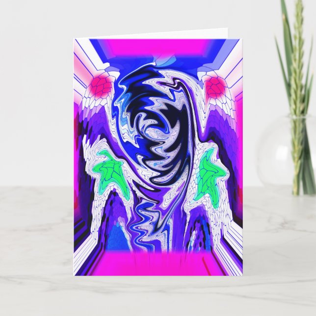 Erwartungen Feiertagskarte (Vorderseite)