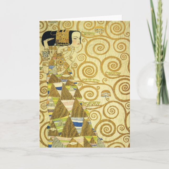 Erwartungen von Stoclet Fries Karte (Vorderseite)