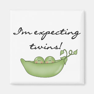 Erwartungen von Zwillingen - Erbsen in einem Pod Magnet