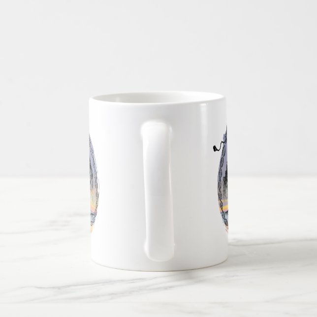 Erwecken Sie den Göttin-Baum auf Sonnenuntergang Kaffeetasse (Henkel)