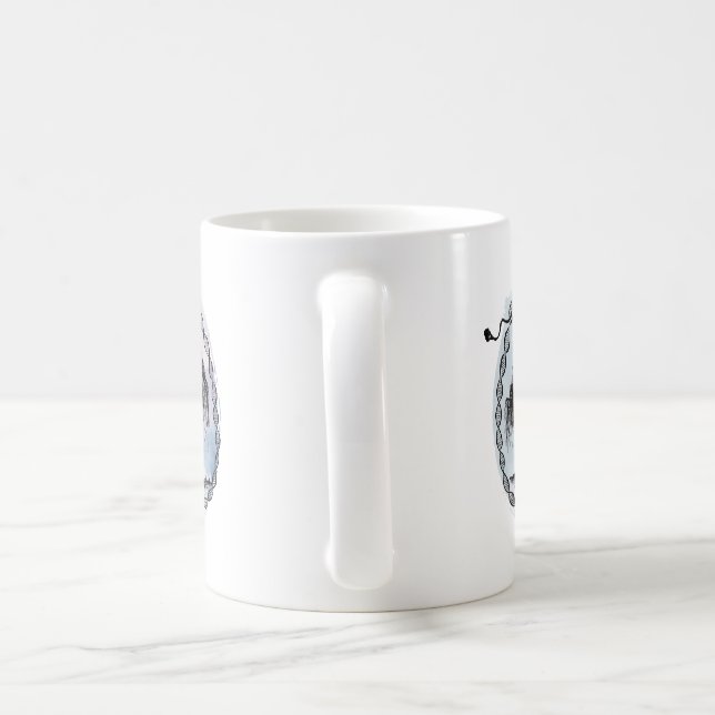 Erwecken Sie die Göttin Lila Kaffeetasse (Henkel)
