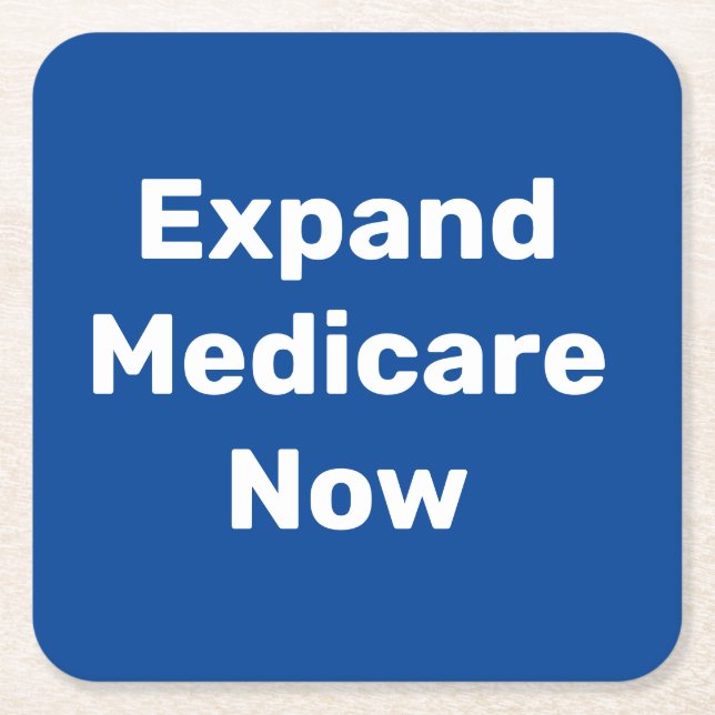 Erweitern Sie den Untersetzer Medicare Now Square  (Vorderseite)